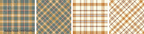 Check design seamless pattern set.tartan plaid for dress ,flannel skirt, tablecloth other modern and fashion summer textile print.