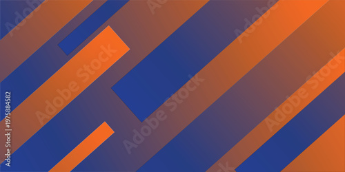 The combination of royal blue and bright orange with codes #0A2F8C and #FF6A00 creates a strong and energetic gradient.