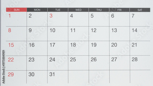 calendar page date background business planning appointment meeting concept