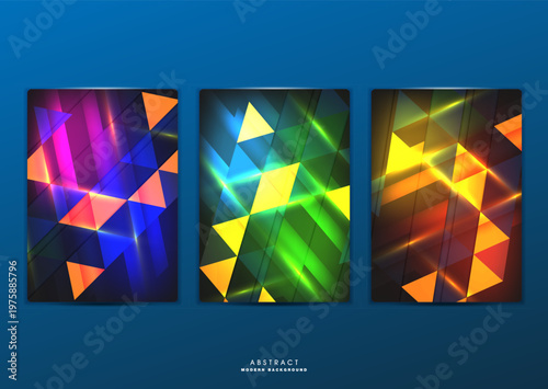 Flat vector. Minimal geometric background. Dynamic shapes composition. Eps10 vector.