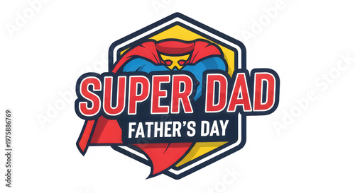 Celebrate father's day with 'super dad' a vibrant design for the hero in your life