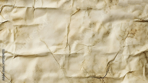 Old stained paper texture or background. Sheet of faded condition grunge old paper.