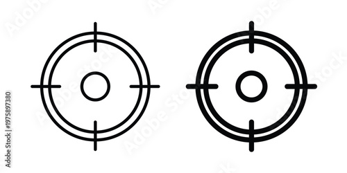 Accuracy icon. glyph solid icons collection. Line icons