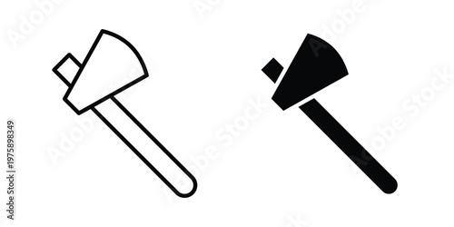 Axe icon. glyph solid icons collection. Line icons