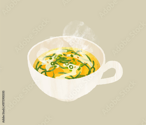 めかぶと卵のスープ