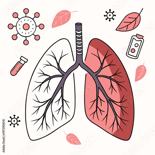 Seamless vector illustration of a heart with red blood cells designed as a symbolic pattern art card