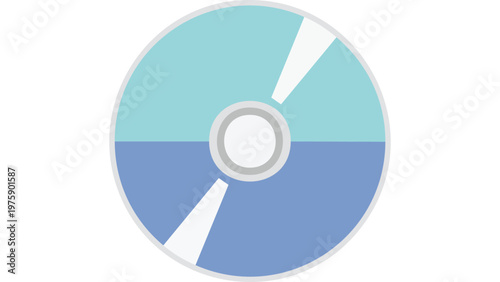 Pie chart icon representing data distribution and statistical analysis visualization in business reporting context vector