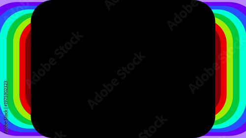 Colorful Rounded Striped Frame. football cup 2026 bg