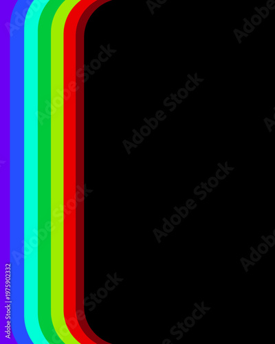 Dynamic Rainbow Stripes Background