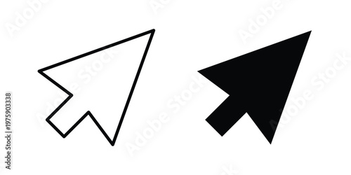Cursor arrow icon. glyph solid icons collection. Line icons Free Download Cursor arrow icon. glyph solid icons collection. Line icons - GFXLoad