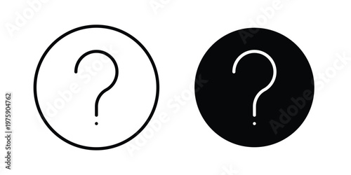 Doubts button icon. glyph solid icons collection. Line icons