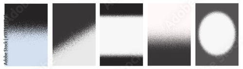 Noise grain background with pointillism dots gradient, dotwork pattern, black vector stipple effect. Grainy halftone texture with scattered dotwork noise for abstract design backgrounds and overlays.