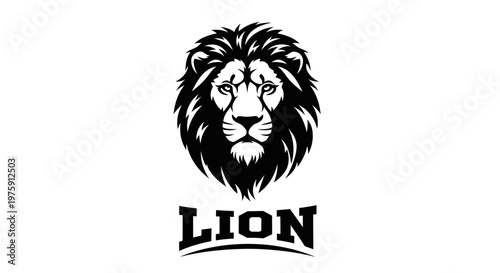 Majestic Lion Head Logo Design with Bold Typography.