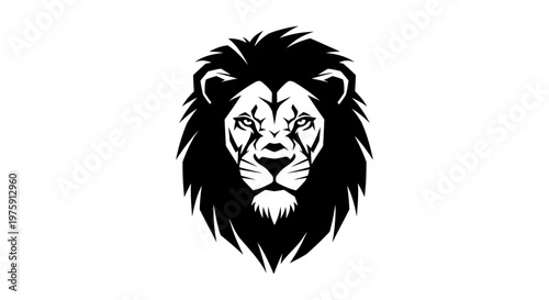 Majestic Lion Head Roaring with Intense Gaze.