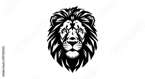 Majestic Lion Head Roaring with Power and Strength.