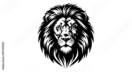 Majestic Lion Head Roaring with Power and Strength.