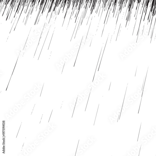 Abstract pattern of diagonal rain streaks with black and white, abstract