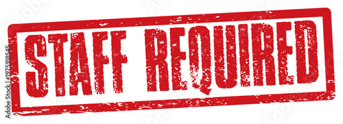 Staff required red rubber stamp