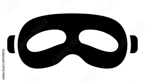 Travel sleep mask icon