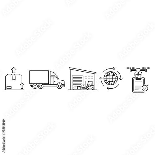 Logistics and transportation delivery system.
