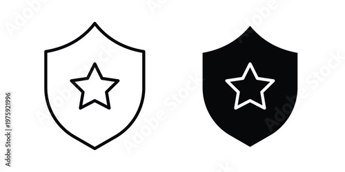 Police icon. glyph solid icons collection. Line icons