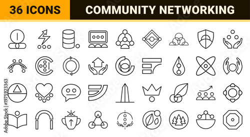 Community life and human connection outline shapes