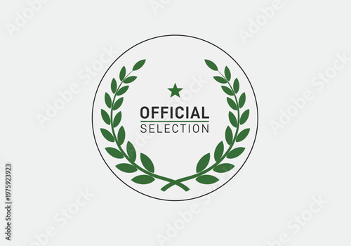 Official Selection Laurel Wreath Award Badge.