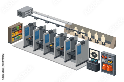 Indoor Shooting Range Layout