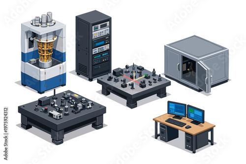 Scientific Laboratory Equipment Setup