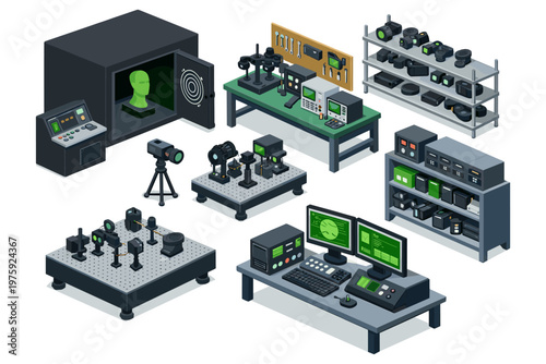 Scientific Laboratory Equipment Setup