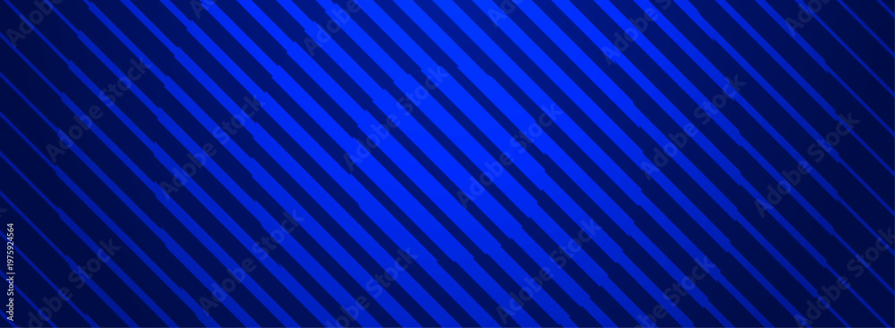 Obraz premium Abstract Blue Geometric Background with Diagonal Stripes Pattern, Modern Futuristic Technology Banner, Digital Network Web Header, Corporate Backdrop