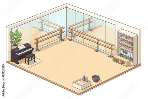 Ballet Studio With Piano