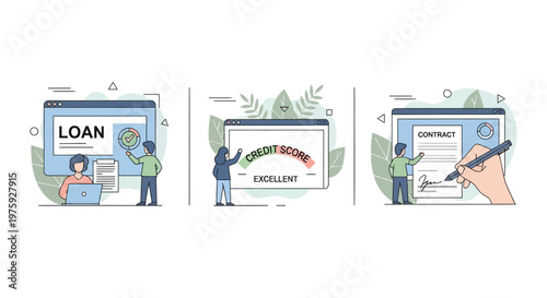 Loan App Score Sign Deal Fast Web Bank Pro Easy Safe Rich Cash New Map