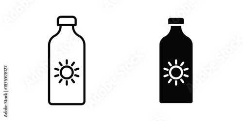 Sunflower oil icon. glyph solid icons collection. Line icons