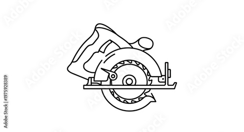 Circular power saw machine tool.