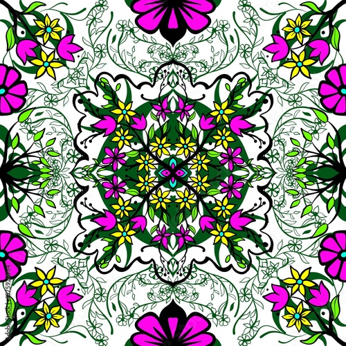 bandana  pattern. A backdrop for design and fashion. Arabic and Indian patterns. Perfect for Ramadan designs.elegant colors , bandana pattern whit black and gold pattern not ai generate