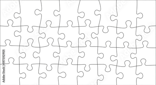 Jigsaw puzzle pieces interconnected closely.
