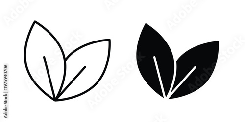 Vegan icon. glyph solid icons collection. Line icons