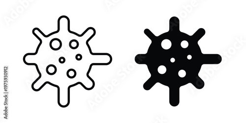 virus icon. glyph solid icons collection. Line icons