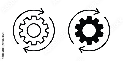 Workflow icon. glyph solid icons collection. Line icons