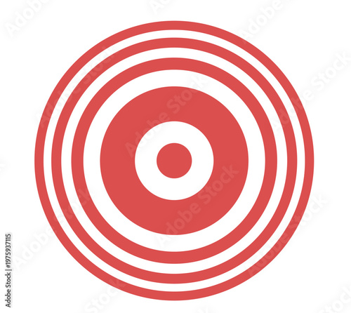 Vinil- vermelho -alvo