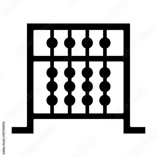 Abacus Calculation Math Education Icon
