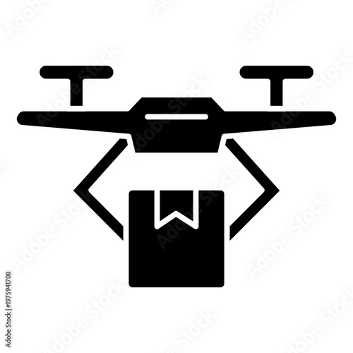 Drone Delivery Logistics Technology Icon