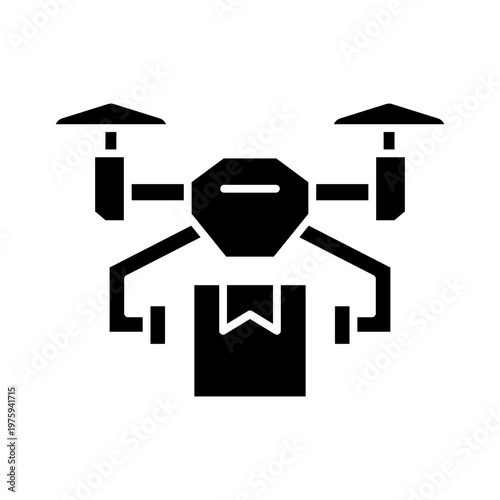 Drone Delivery Logistics Technology Icon