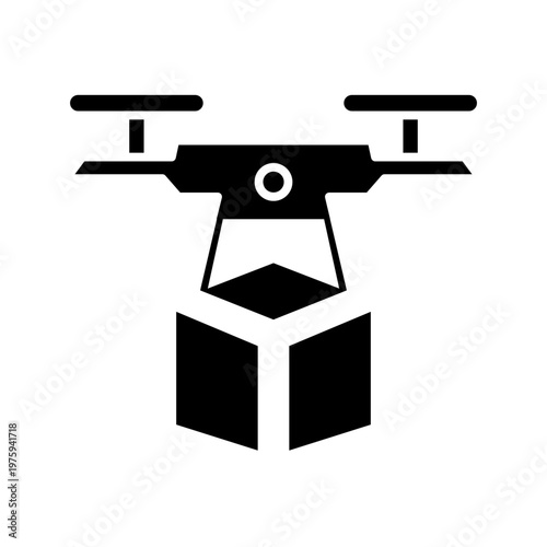 Drone Delivery Logistics Technology Icon