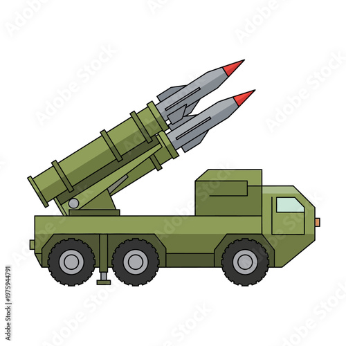 Military Missile Launcher Truck - Air Defense System