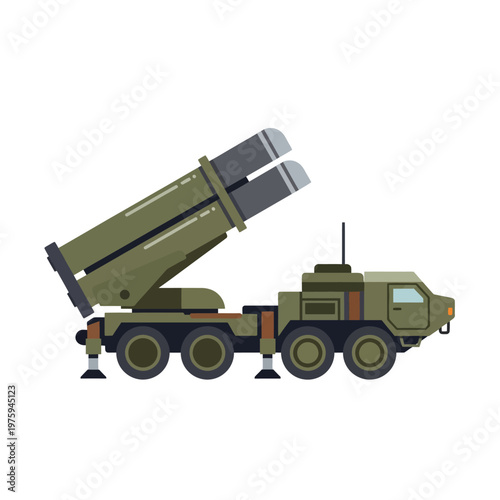 Military Rocket Launcher Vehicle, Artillery System, Defense Technology, Army Equipment