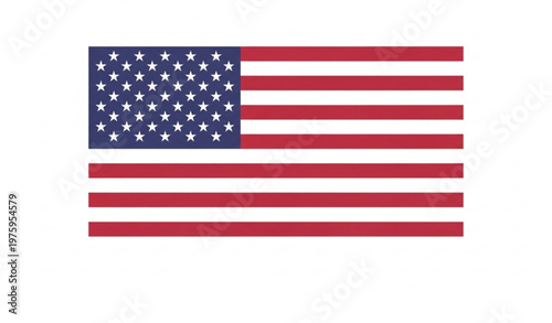 United States flag vector with official proportions stars and stripes accurate design