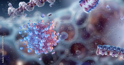 Foto Lipid nanoparticle system: targeted drug delivery mechanism