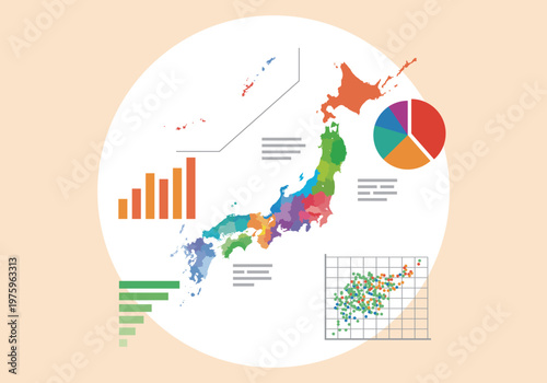 日本に関するグラフイラスト